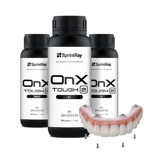 OnX Tough 2: Resina para dentaduras postizas híbridas fijas